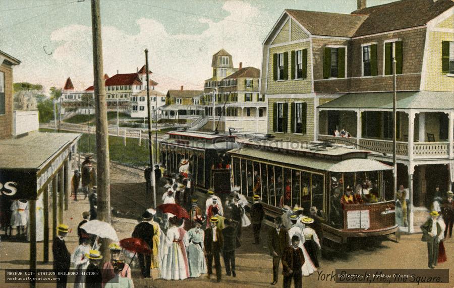 Postcard: York Beach, Maine, The Square